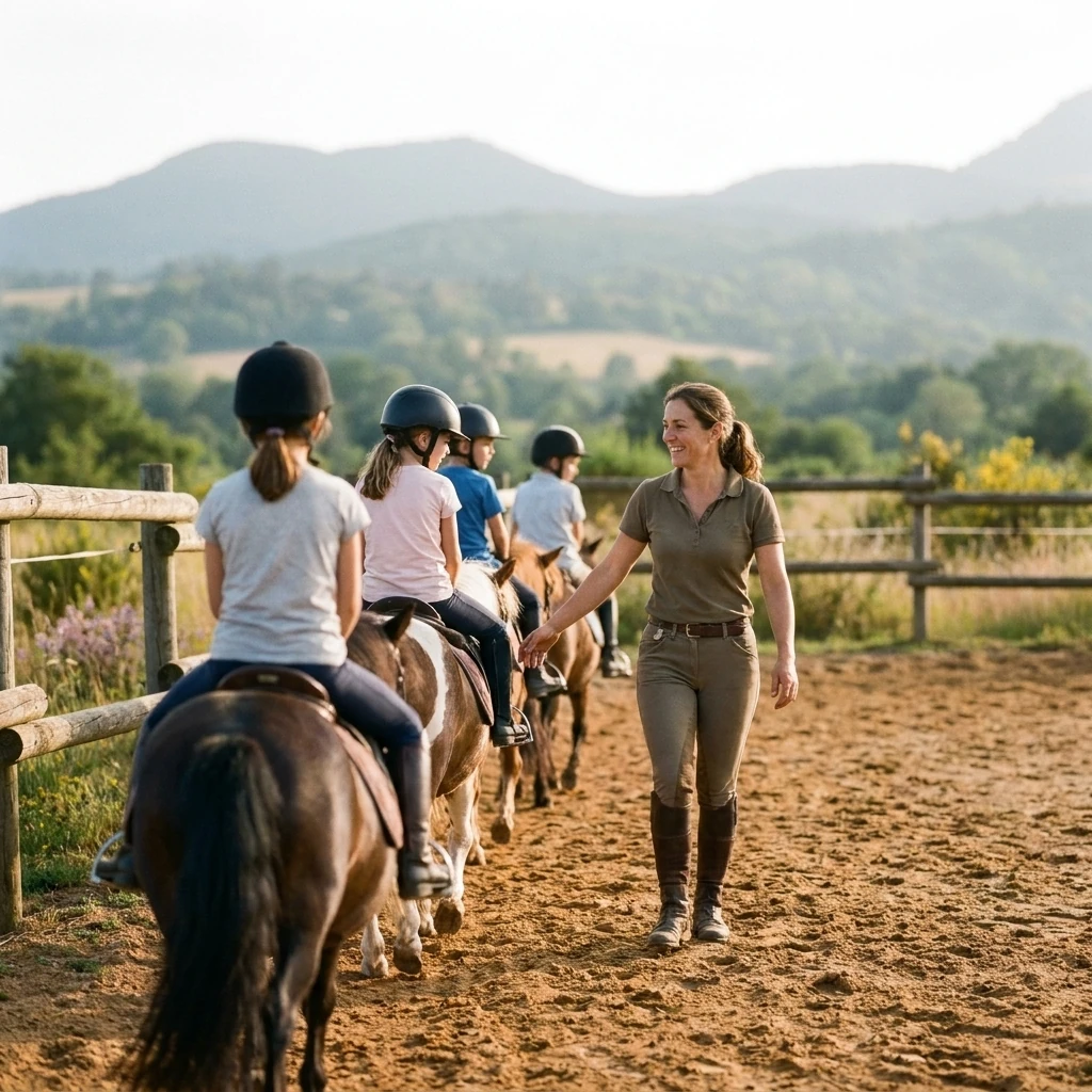 Cours de poney à Antoingt, Puy-de-Dôme